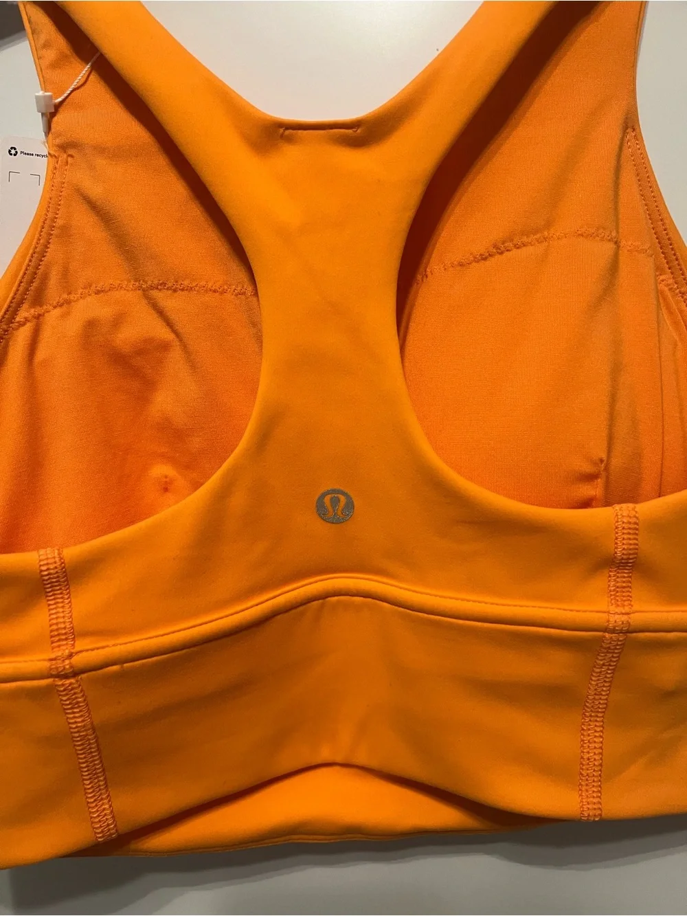 lululemon athletica Bright Orange High-Neck Sports Bra